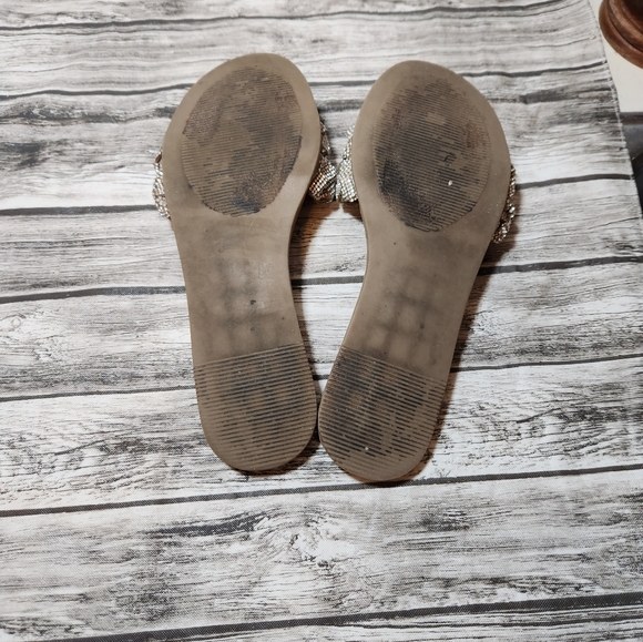 Womens Steve Madden Silver Sandals - Picture 6 of 6